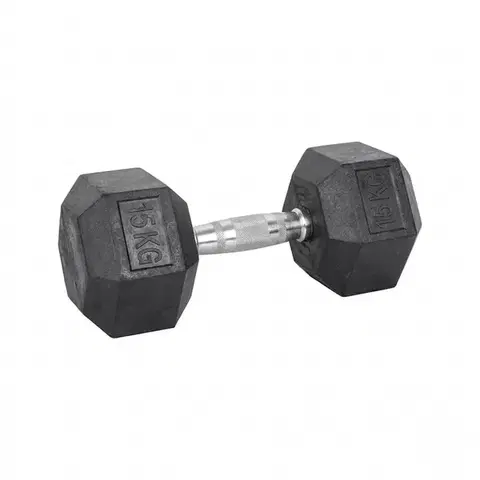 Šesťhranná činka inSPORTline Hexsteel 15 kg