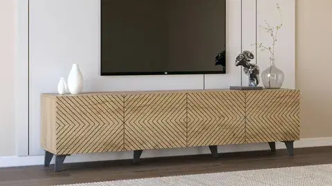 MOLLY 2 TV stolík, dub Artisan