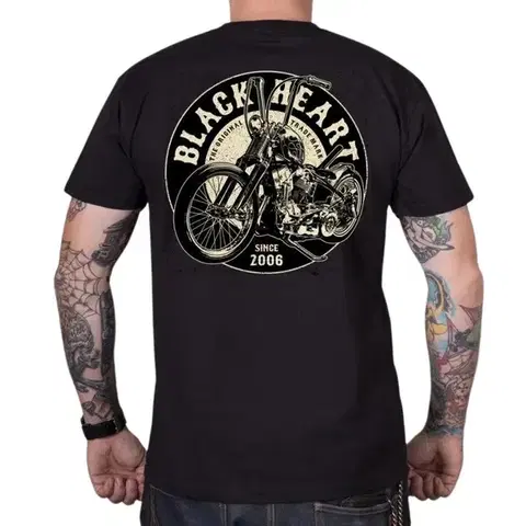 BLACK HEART Chopper King čierna - XXL