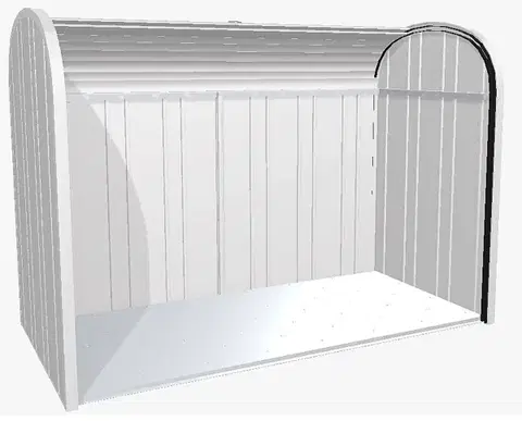 Biohort Roletový box BIOHORT Storemax 190 190 × 97 cm (strieborná metalíza)