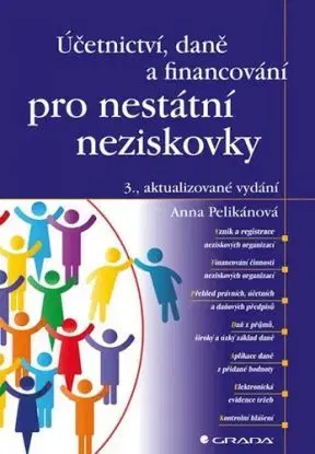 Účetnictví, daně a financování pro nestátní neziskovky - 3. vydání - Anna Pelikánová