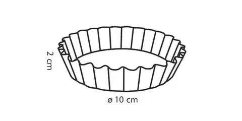 Tescoma forma s vlnitým okr.DELÍCIA ø10 cm, 4ks