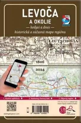 Porovnávacia mapa Levoča a okolie - kedysi a dnes
