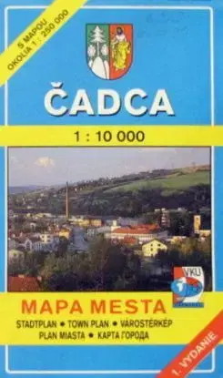 Čadca 1:10 000 Mapa mesta