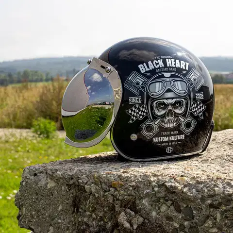 Prídavné plexi k prilbe W-TEC Kustom a V541 Farba dýmové