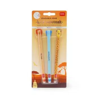 Legami Sada gumovacích pier Savannah 3 ks EXTRAORDINARY STATIONERY