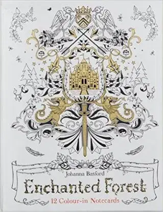Enchanted Forest - 12 Colour-in Notecard