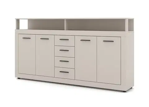Komoda Luna 190 cm kašmírová