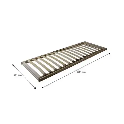 KONDELA Basic Flex Front lamelový rošt 80x200 cm ohýbané brezové drevo
