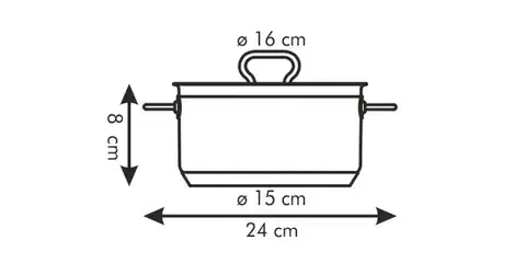 Tescoma kastról HOME PROFI s pokrievkou ø 16 cm, 1,5l
