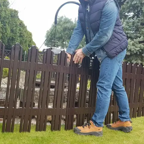 Záhradný plôtik Mega hnedá, 4,7 m