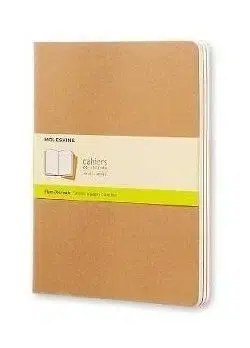 Zošity MOLESKINE 3 ks čisté kartón XL