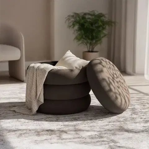 Taburet Snuggo II hnedý
