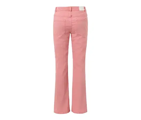 Bootcut džínsky – strih »Lou«, koralové