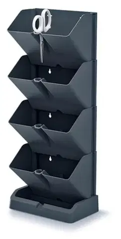 Kinekus Kvetináč MINI CASCADE 195x114x475 mm s nožnicami na bylinky