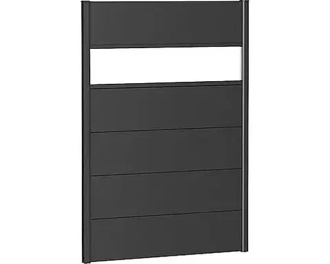 Biohort Zástena na ochranu súkromia BIOHORT s akrylovým panelom - výška 137 cm (tmavo šedá metalíza) 96 × 137 × 4,4 cm