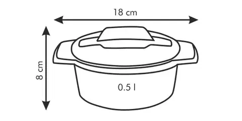 Tescoma miska FUSION Diet Revolution ø 12 cm oranžová