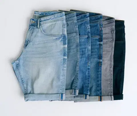 Džínsové šortky Tom Tailor TTJOSH REGULAR SLIM, mid stone bright blue denim