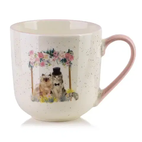 Porcelánový hrnek JULES 410 ml růžový