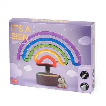 Legami Led lampa s neónovým efektom It´s Sign Rainbow HOME SWEET HOME - Legami