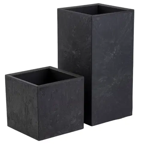 Sada 2 ks kvetináčov BETONIQUE 30x30/30x60 cm - výber z 2 prevedení