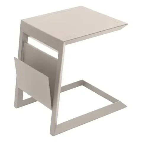 DEOKORK Kovový odkladací stolík LISABON (ivory)