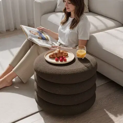 Taburet Mollis hnedý