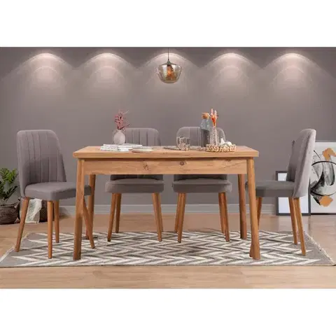 Set stola a stoličiek (5 kusov) Costa Atlantice-Grey