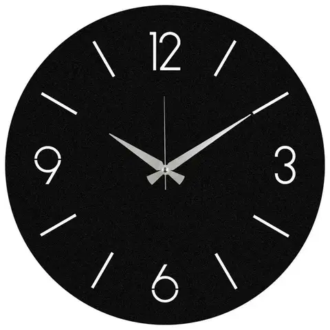 Nástenné hodiny Trevwela, Black, 48 x 48 cm cm