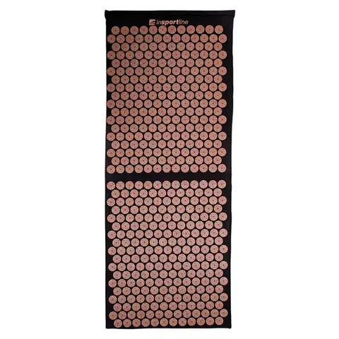 inSPORTline Akupresurní podložka AKU-1000 125 x 50 cm čierna-mocha mousse