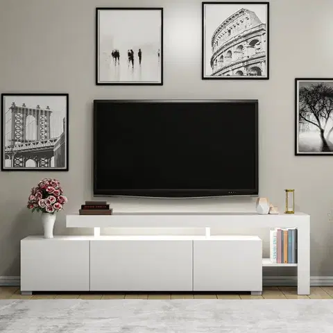 TV stolík BELIZ s LED osvetlením Asirgroup