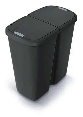 Odpadkový kôš COMPACTO DUA 45 L čierny