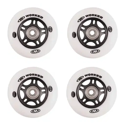 In-line kolieska WORKER 70mm a ložiská ABEC-5 Chrome - Set 4 ks