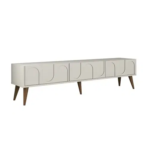 TV stolík Lyon 44 - Cream, Walnut