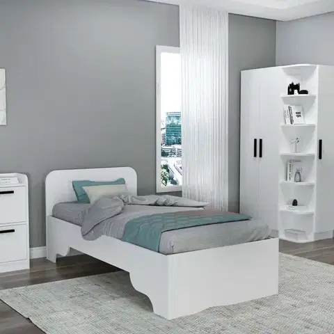 Rám jednolôžkovej postele Luses - White