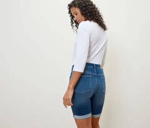 Džínsové bermudy – strih »Lea«, modrý denim