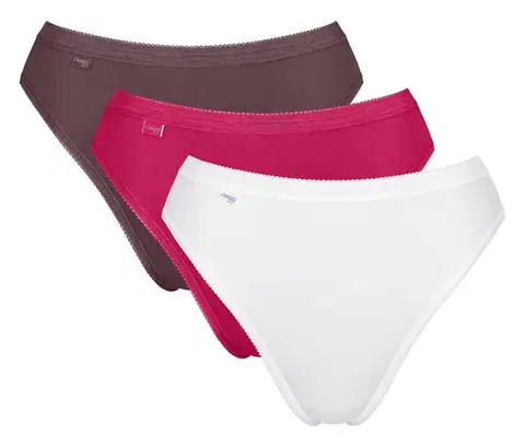 Nohavičky sloggi Basic+ Tai Slip C3P, červená kombinácia