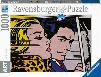 Puzzle Roy Lichtenstein: In the Car 1000 Ravensburger - Ravensburger