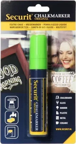 SECURIT Mikro kriedový popisovač, 7 - 15 mm, rôzne farby Modrá