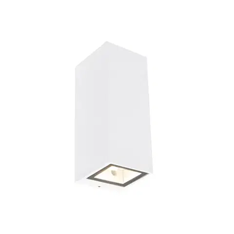 Moderná nástenná lampa biela 2-žiarovková GU10 AR70 IP54 - Baleno