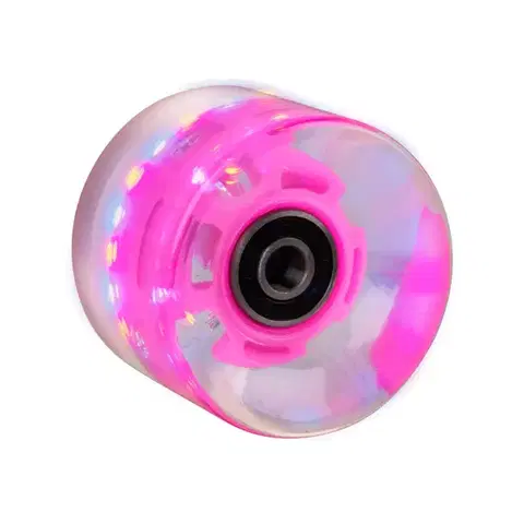 Svietiace koliesko na pennyboard 60*45 mm vr. ložísk ABEC 7 Farba fialová
