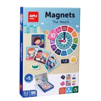 APLI Krabička s magnetmi -Hodiny - APLI