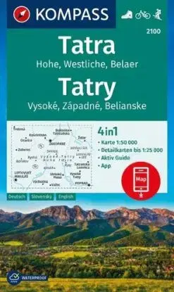 Tatry - Vysoké - Západné - Belianske 1:50 000, 2100 NKOM