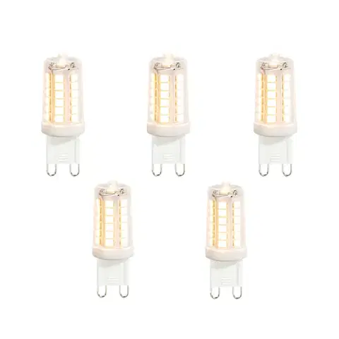 Sada 5 LED žiaroviek G9 číra 3,5W 480 lm 2700K