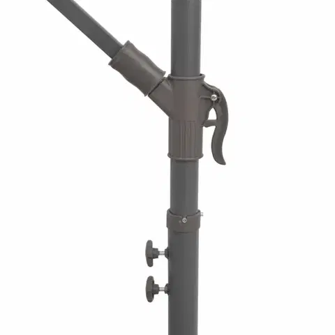 Konzolový slnečník s LED svetlami Ø 300 cm