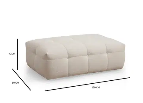 Taburet Cady 120 cm béžový
