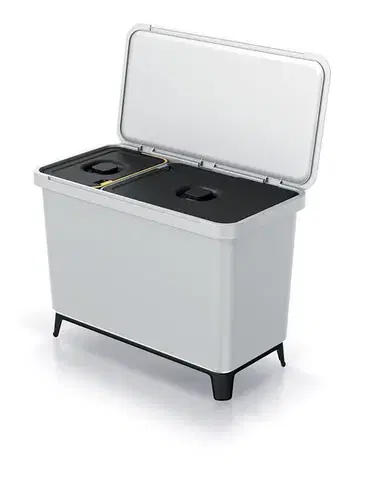 Odpadkový kôš SYSTEMO 10 L + 23 L svetlosivý
