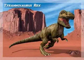 (B) 3D pohľadnica Tyrannosaurus Rex