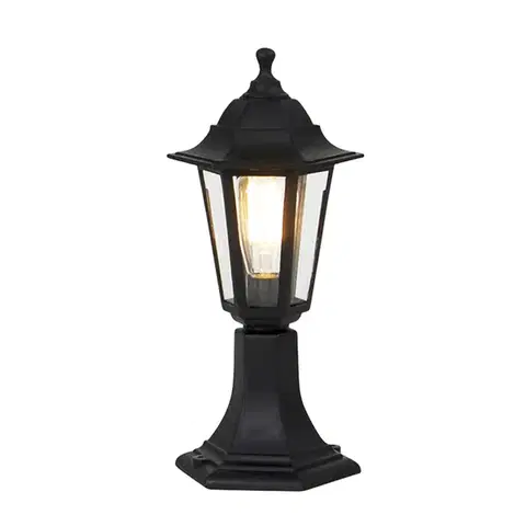 Klasická vonkajšia stojaca lampa čierna 42,2 cm IP44 - New Haven
