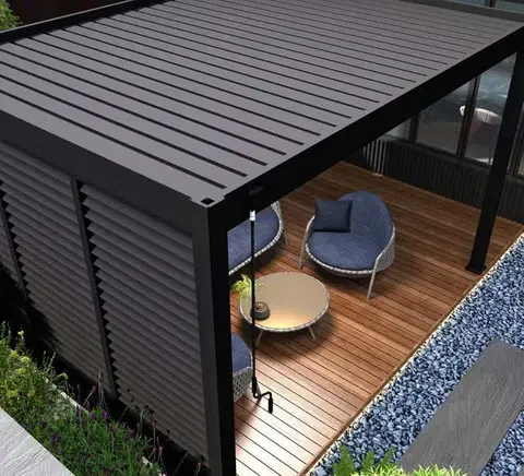 Bioklimatická pergola INTRO NEO 5,3x3 m voľne stojaca Rojaplast